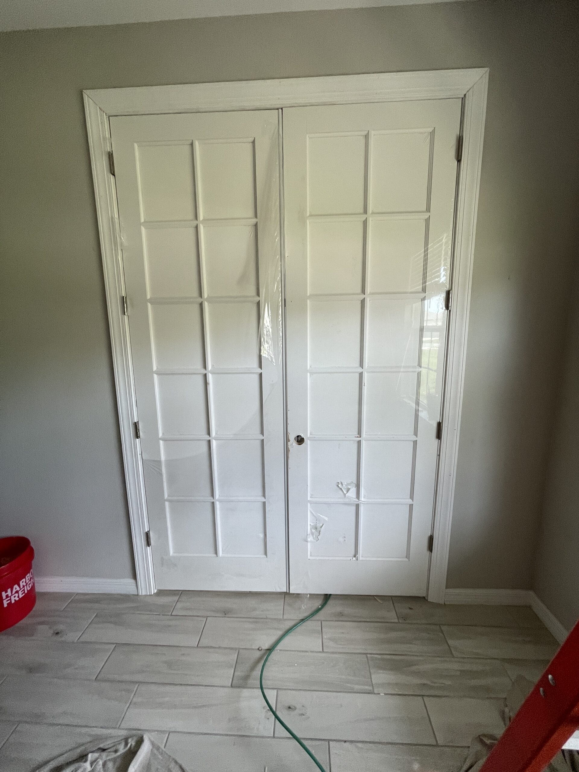French doors to office before!